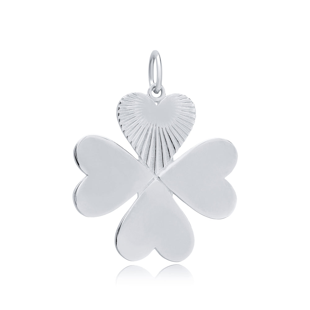 Charm pendentif collier trèfle argent Sterling style Ganni