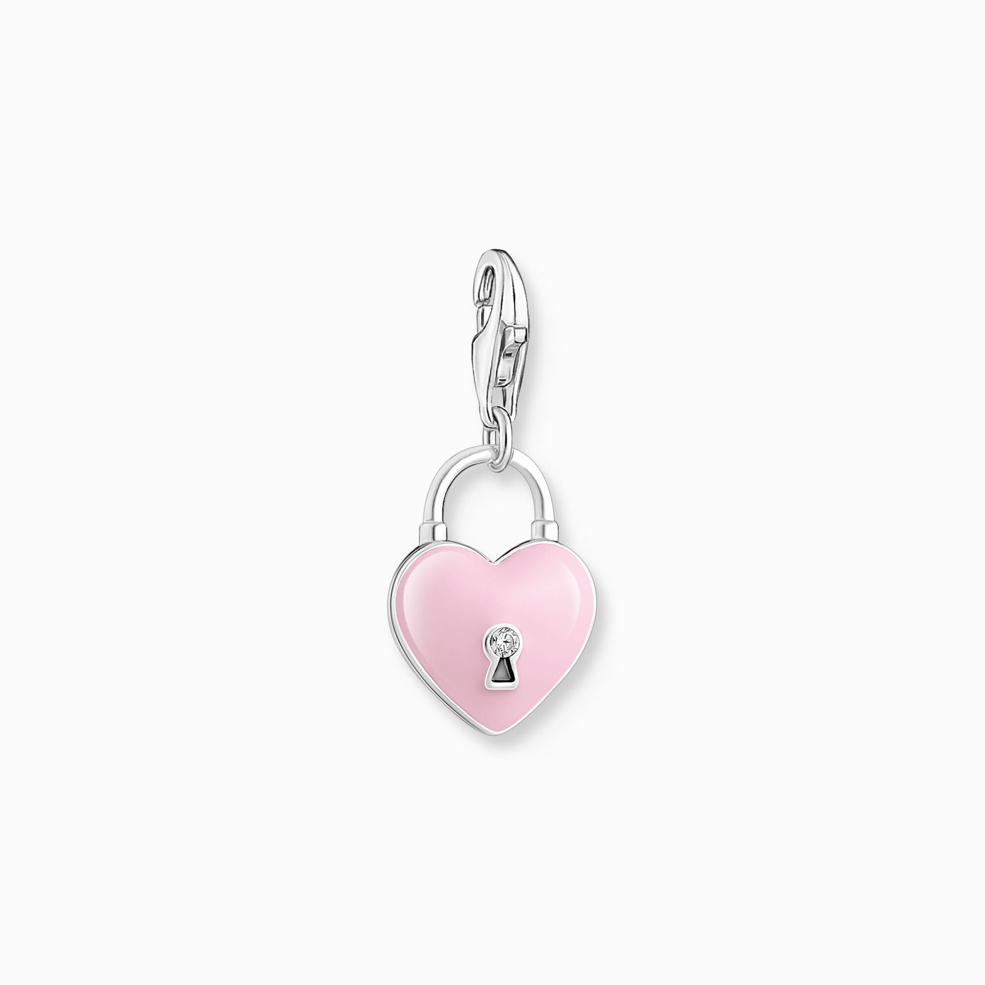 Thomas sabo Charm coeur cadenas email rose serrure argent 925