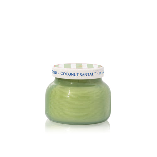 Bougie parfumée 8 oz Coconut Santal Capri Blue vert été cute tendance
