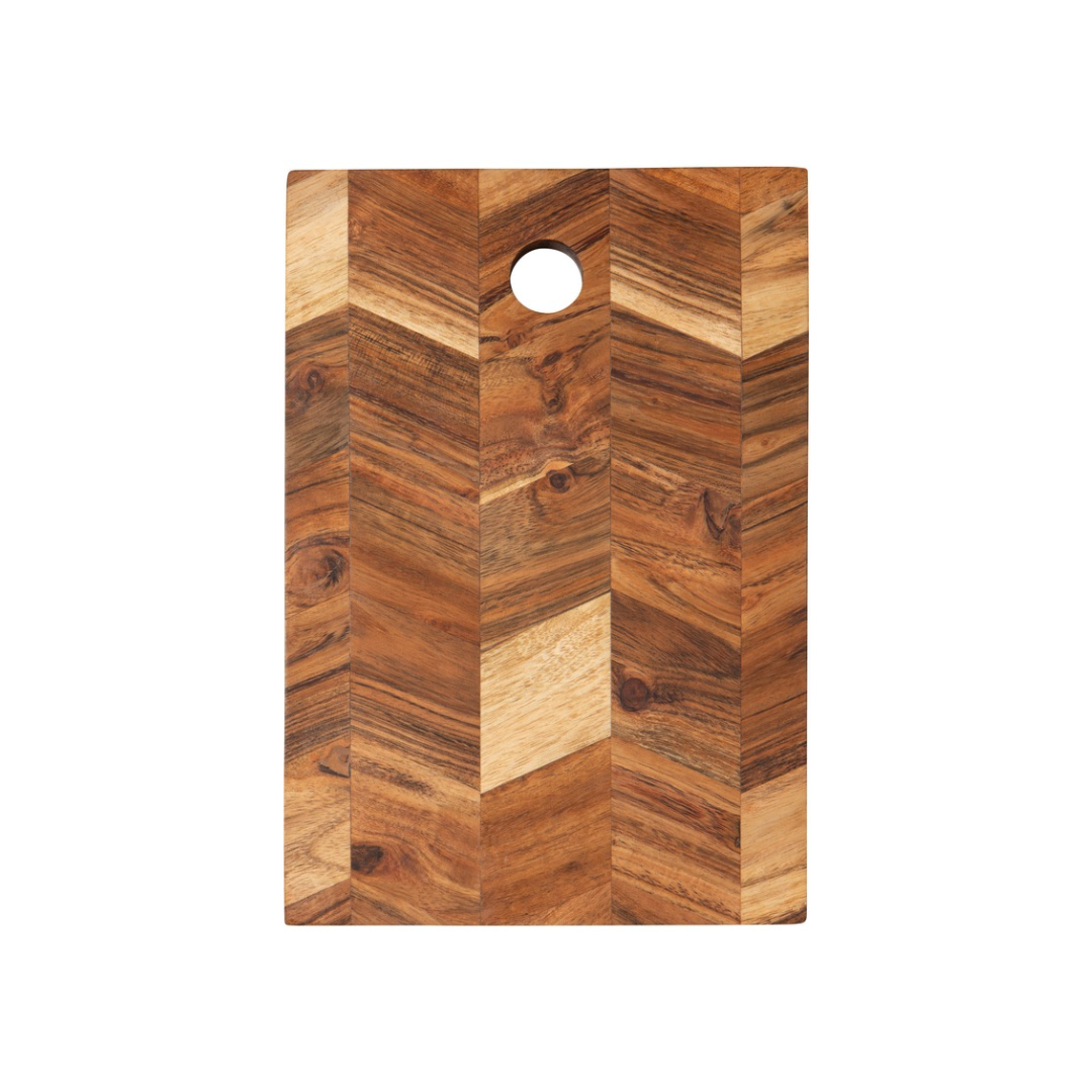 Planche service, acacia, chevron, 10 pouces, apéritif, style, Danica, Vancouver, canada