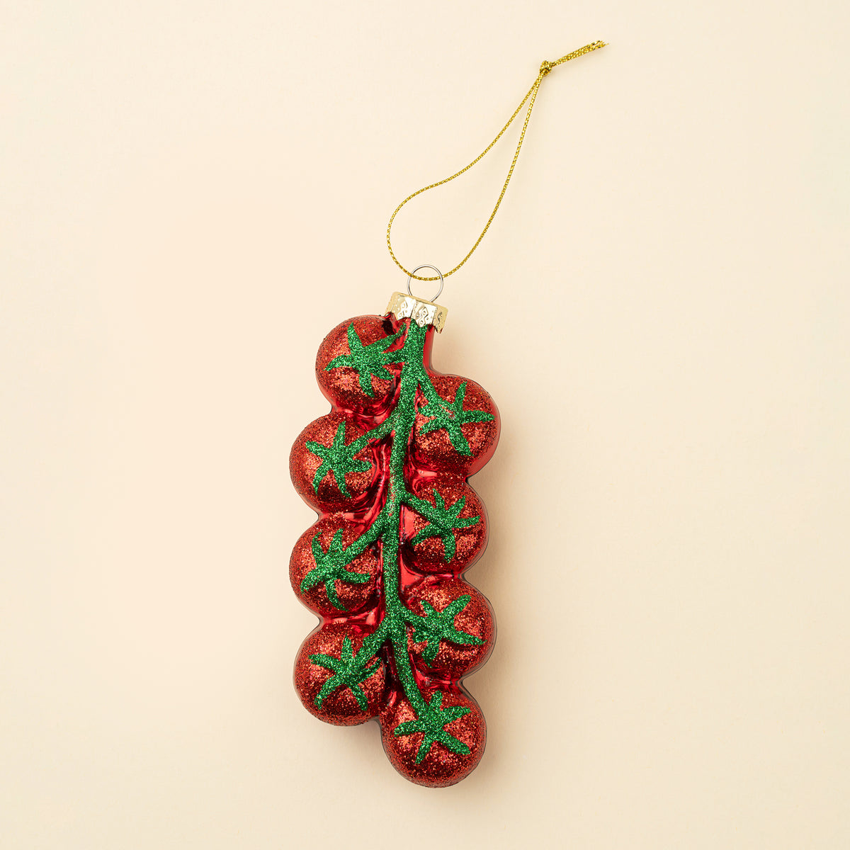 Ornement Noël tomates rouge brillant mignon cadeau Indaba