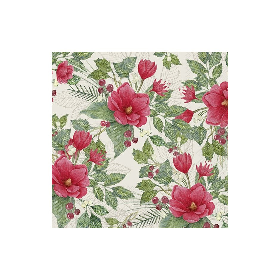 Serviettes papier, Feuillages hiver blanc, idéal home range, IHR, Allemagne, Noël, célébration, fête