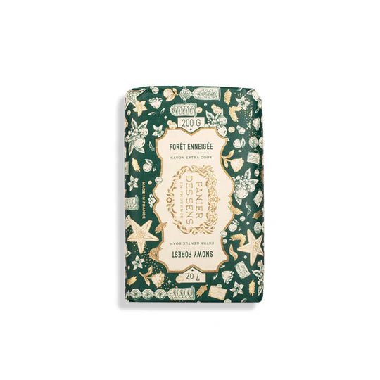 Savon, panier des sens, forêts enneigées , France, tendance, Noël