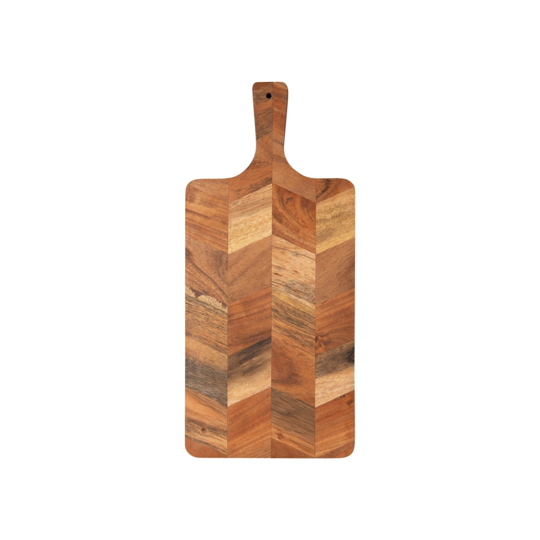 Planche service, apéritif, Acacia, Chevron, style, 17 pouces, Danica, Vancouver, canada