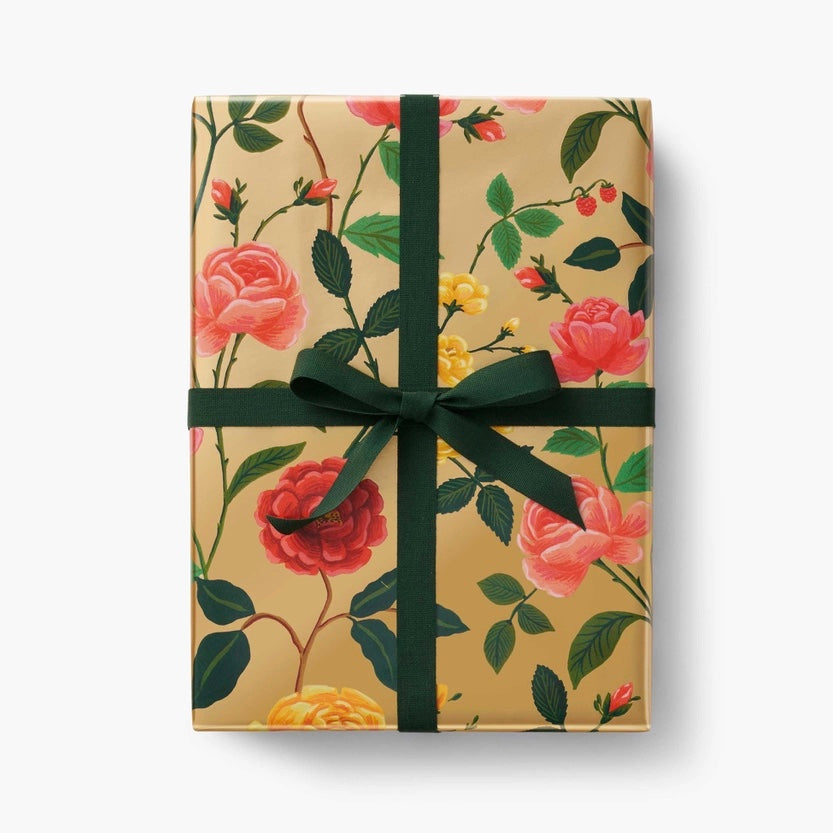 Rifle Paper co. Papier cadeau rose vintage