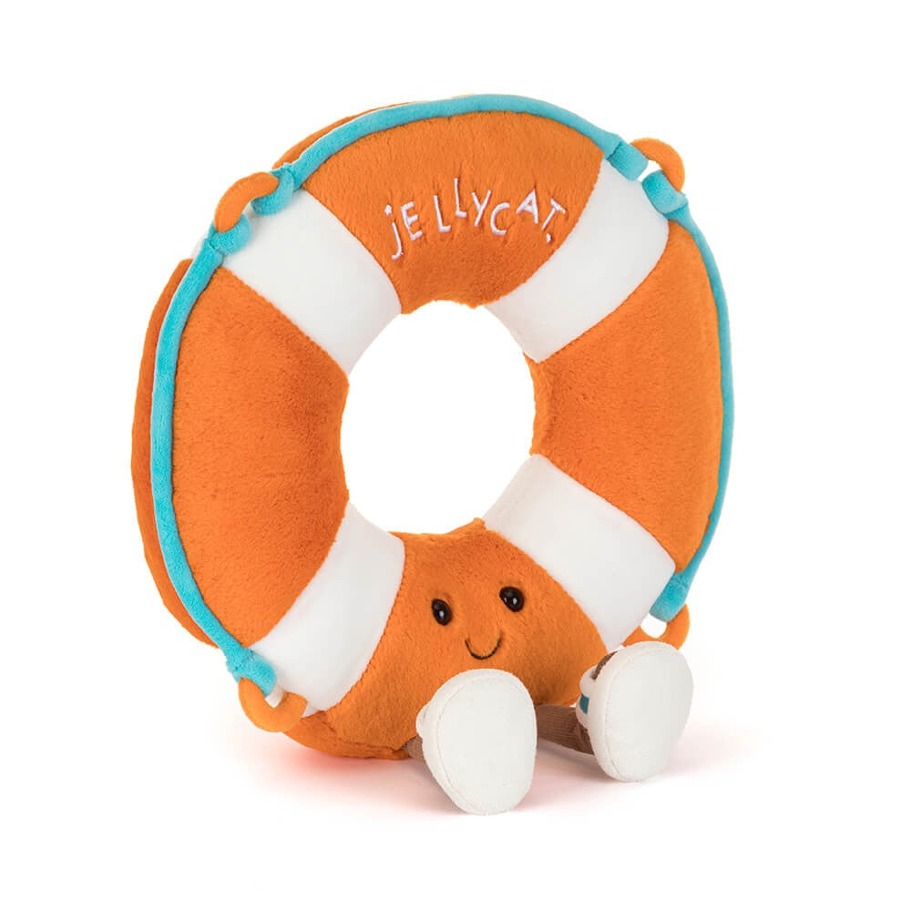 Peluche Amuseable Bouée sauvetage Life ring Jellycat cute orange amusant Summer été plage