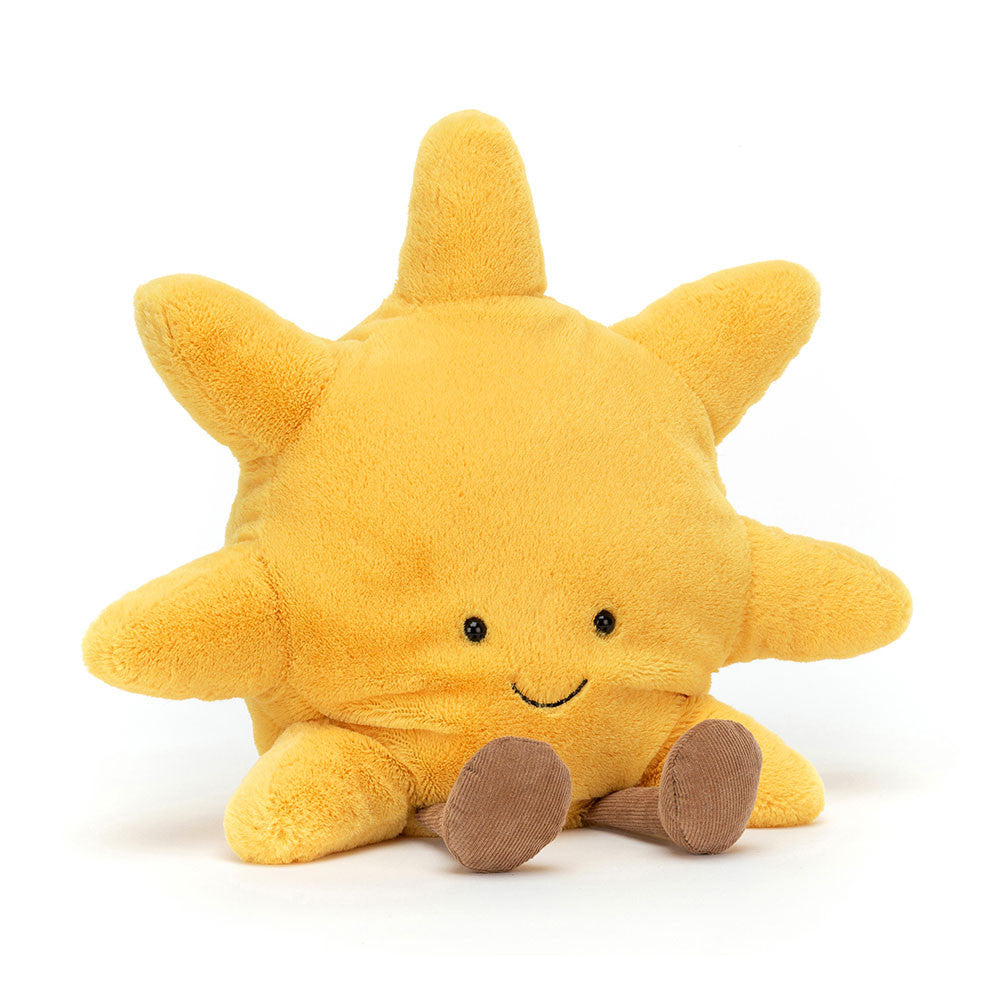 Peluche Amuseable Soleil Sun Jellycat jaune brun cute tendance mode été toutou