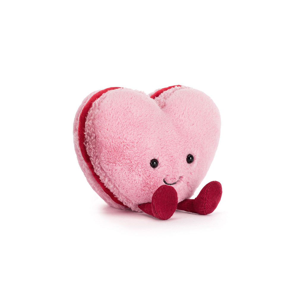 Peluche Amuseable Colette coeur rouge Jellycat saint Valentin macaron