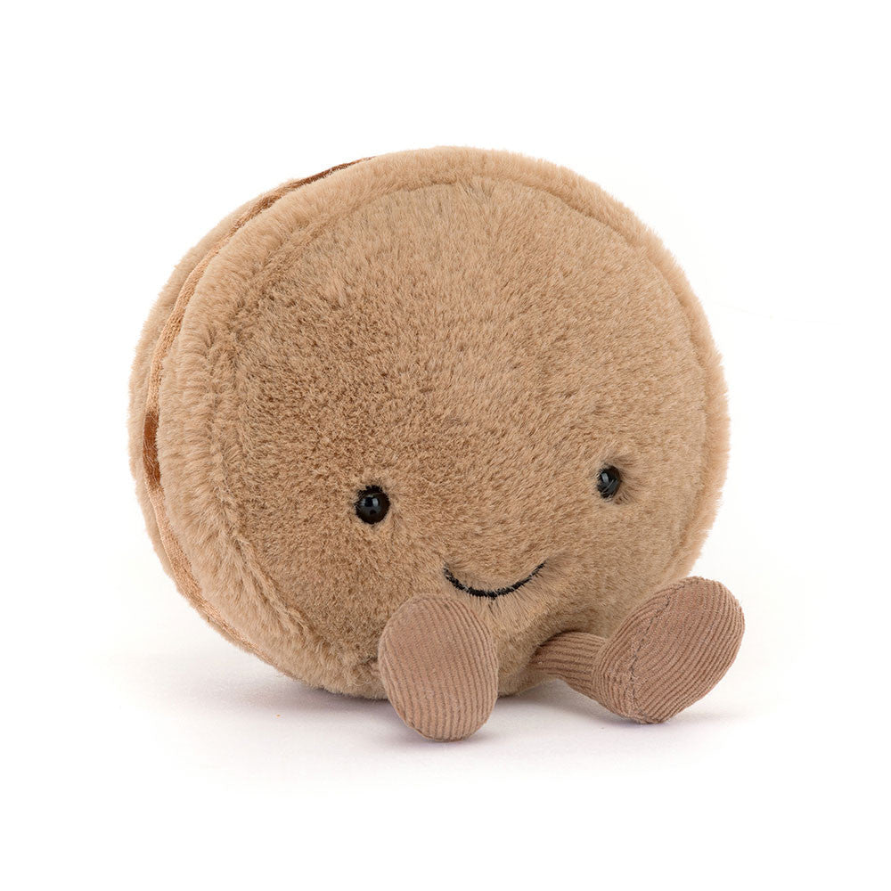 Jellycat peluche jouet macaron Mona bébé marron mignon