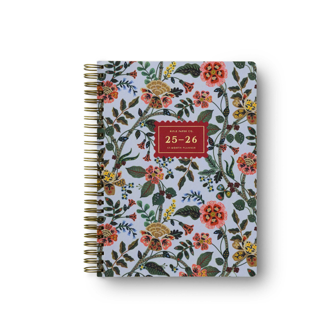 Agenda, Gracie, 2025-2026, 17 mois, Rifle Paper Co., mignon, fleur