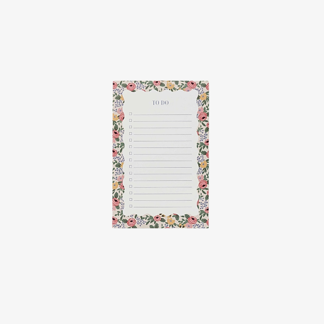 Bloc-notes Rosa fleur papeterie rifle Paper