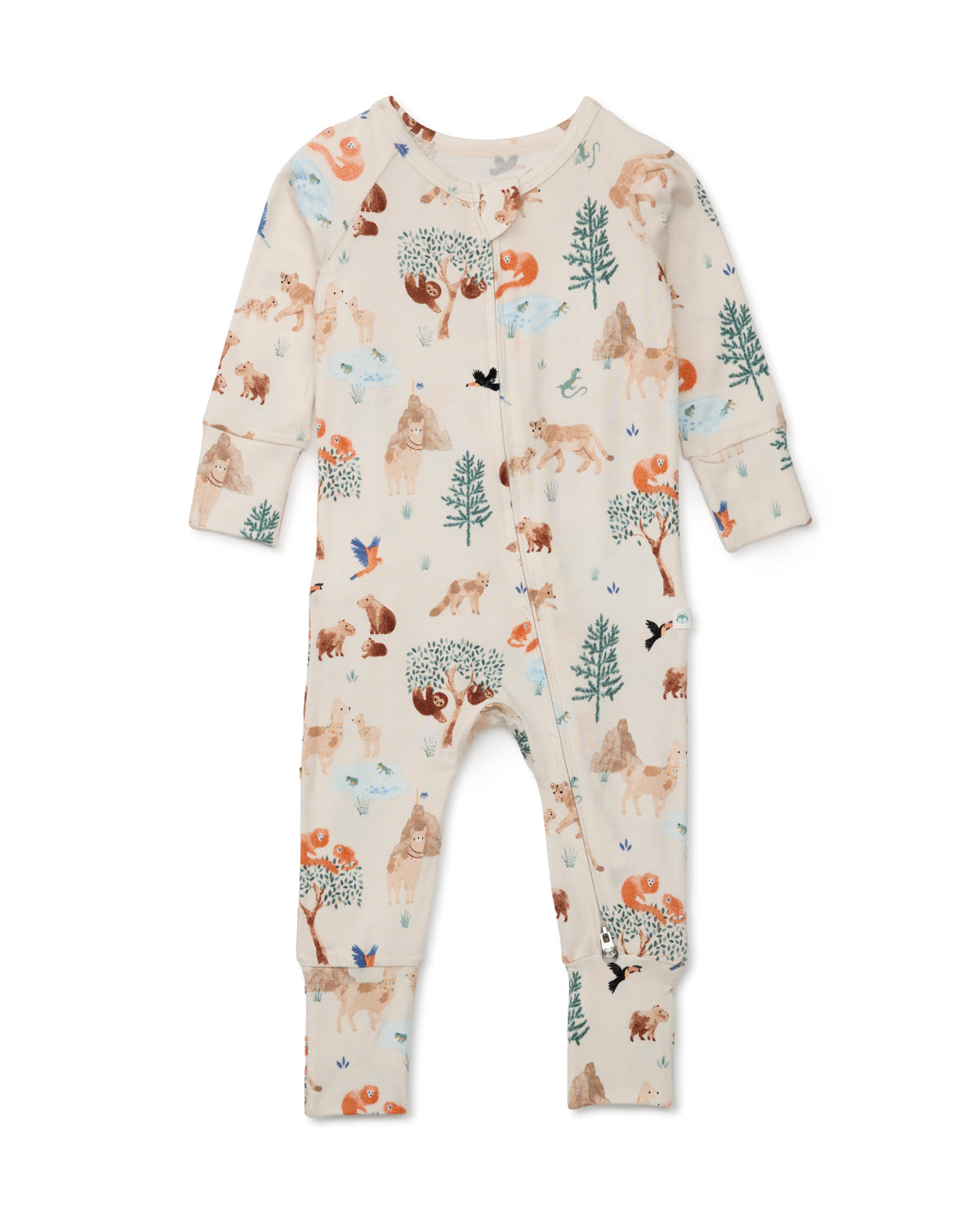 Pyjama en TENCEL™ Motif Lama Loulou Lollipop cute bébé enfant nature animaux