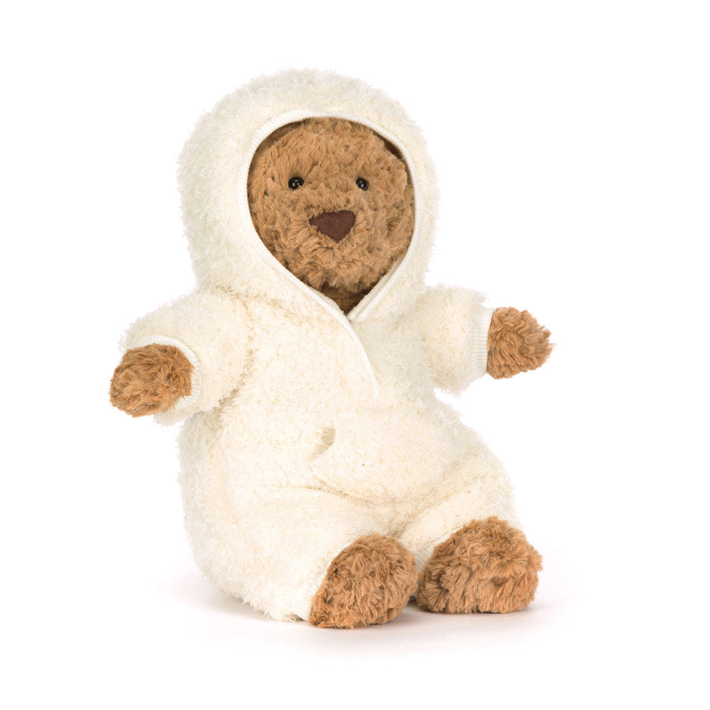 Peluche Ours Bartholomew Bear All-In-One Outfit Jellycat tendance brun blanc cute tenue mode