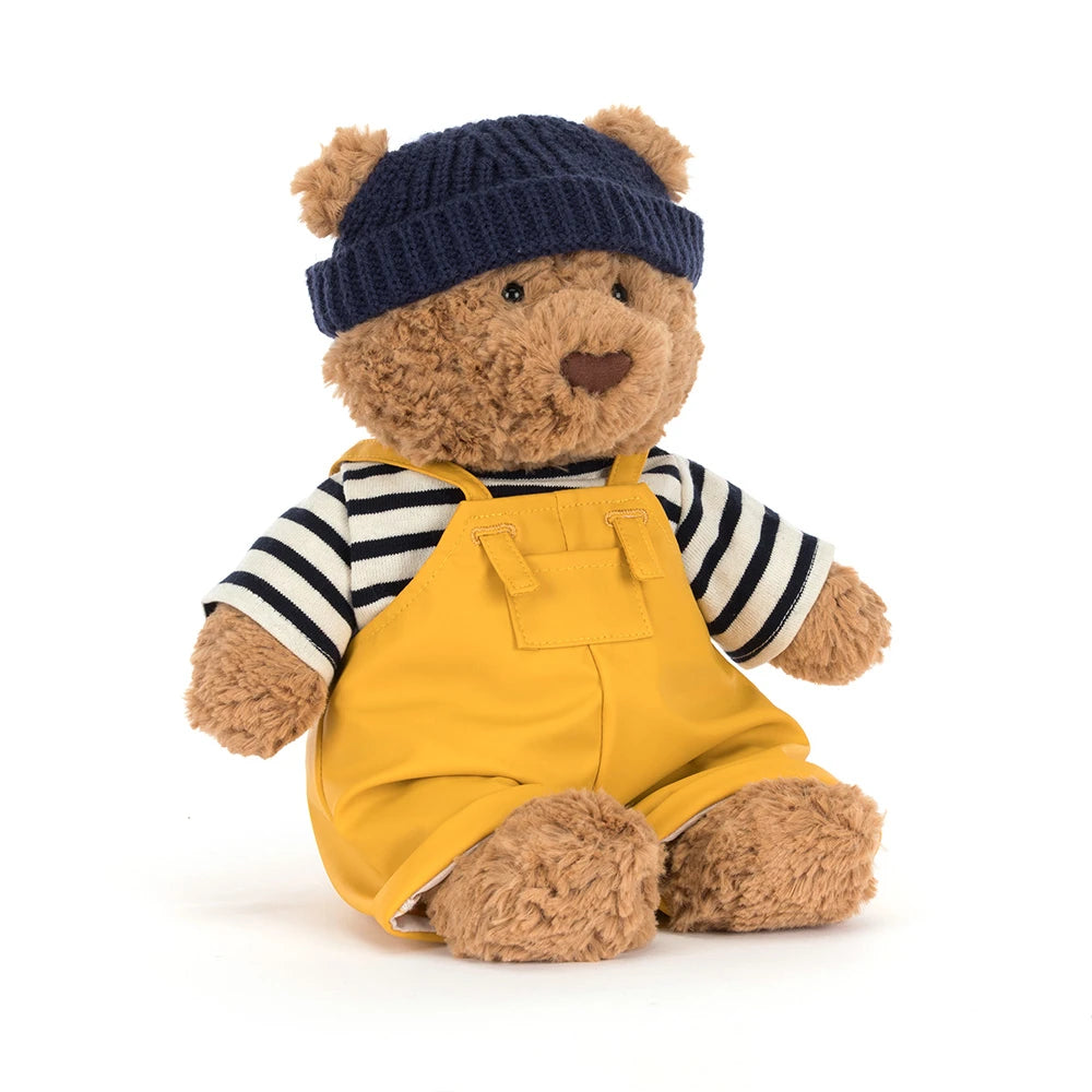 Peluche Ours Bartholomew Marin Bear Seafarer Outfit Jellycat cute tendance mode brun jaune toutou