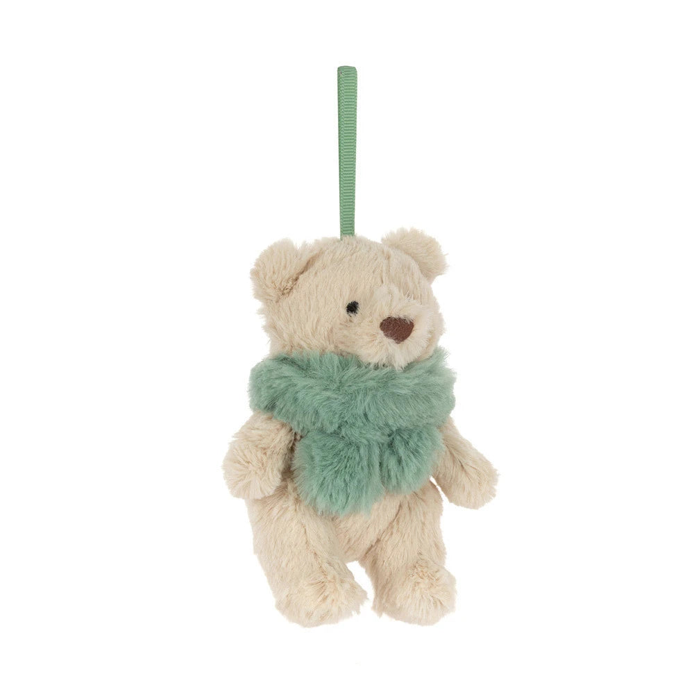 Ornement de Noël Peluche Bartholomew Bear Junior Jellycat cute hiver décoration