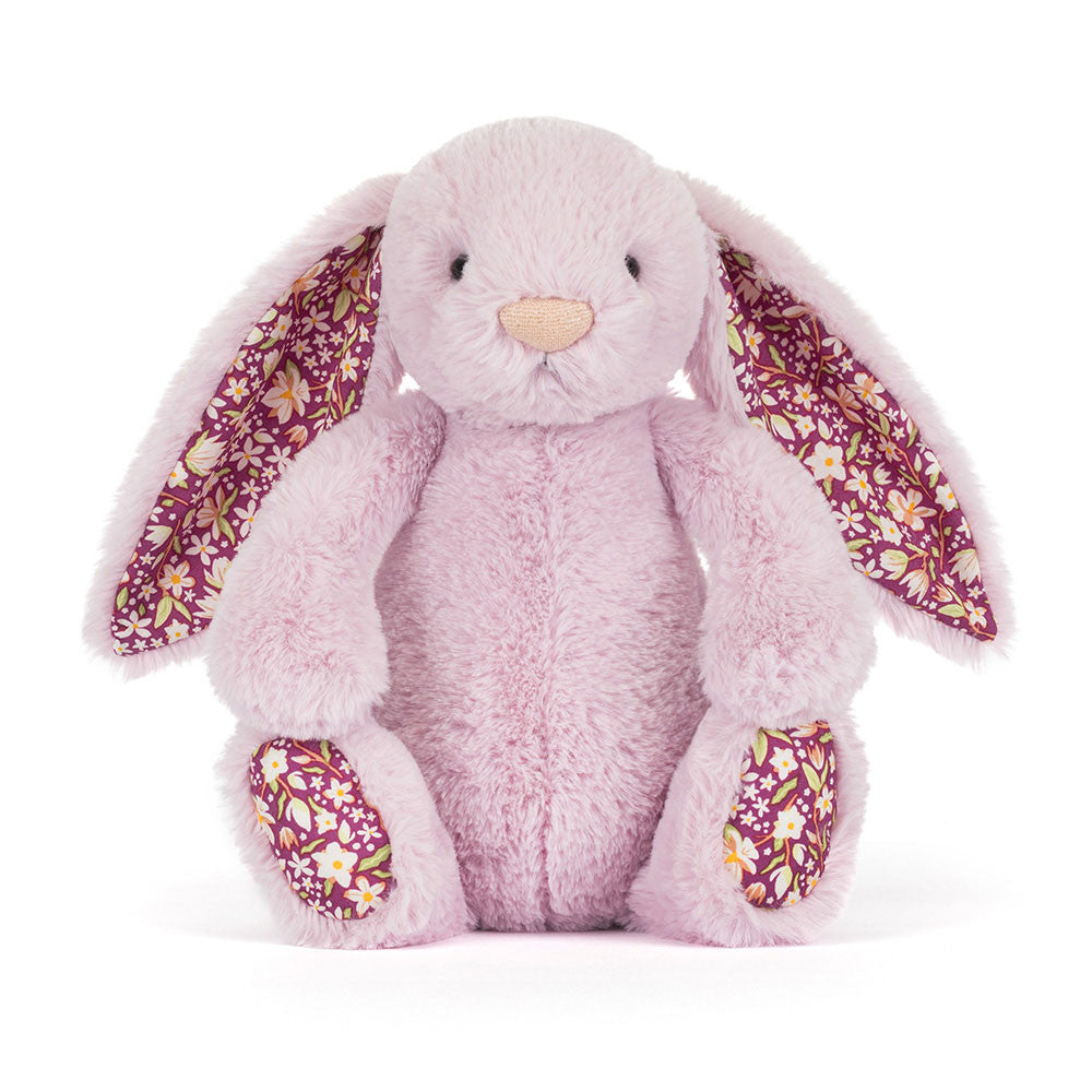 Peluche Bashful Lapin Lavande Thistlepop Blossom Luxe Bunny Jellycat cute tendance mauve