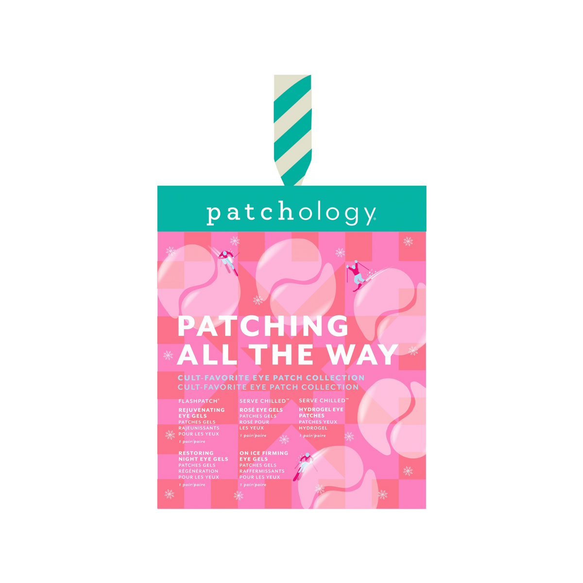 Lot 5 Patchs Yeux Hydratant Patching all the way Patchology ensemble set skincare soin cadeau Noël