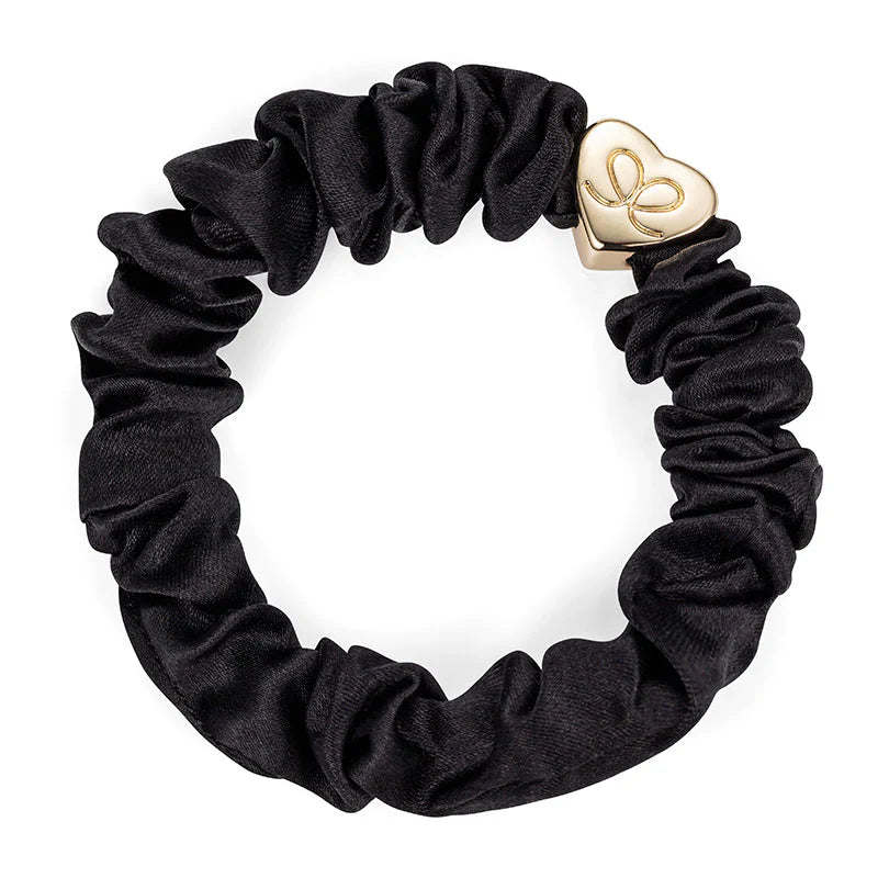Élastique bracelet chouchou By Eloise Charm noir coeur doré