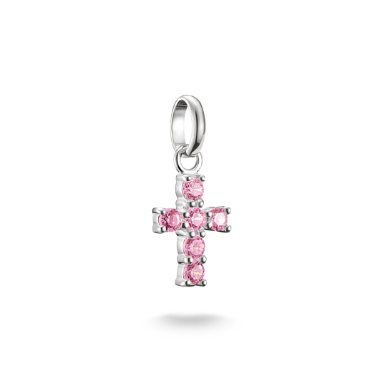 Charm Croix rose Connect Argent 925 Thomas Sabo