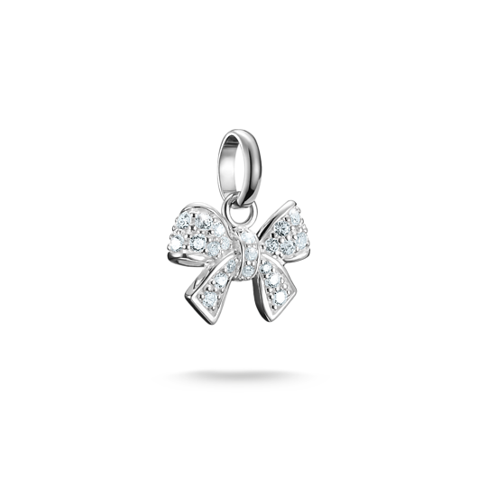 Charm nœud pavé zircon Connect Argent 925 Thomas Sabo