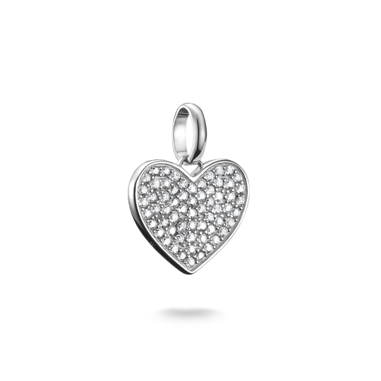 Charm Coeur pavé Connect Argent 925 Thomas Sabo