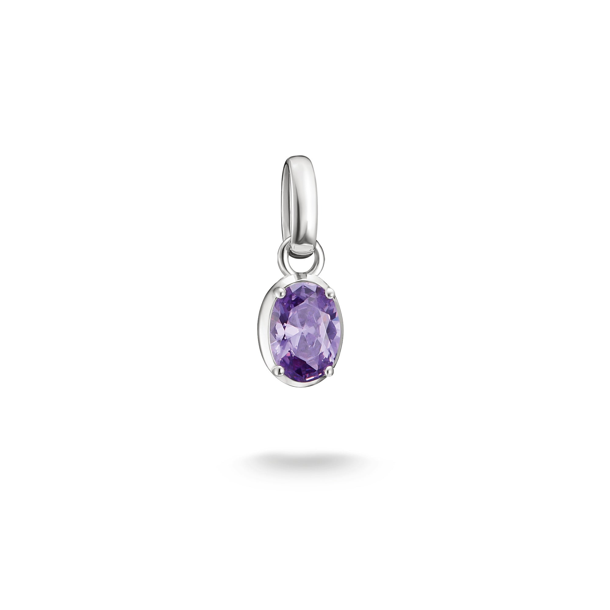 Charm pierre naissance février violet améthyste Argent sterling 925 Thomas Sabo