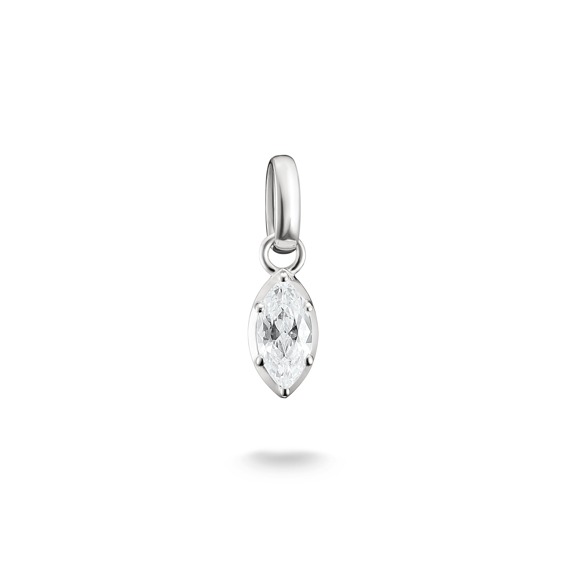 Charm pierre naissance avril cristal clair Argent sterling 925 Thomas Sabo