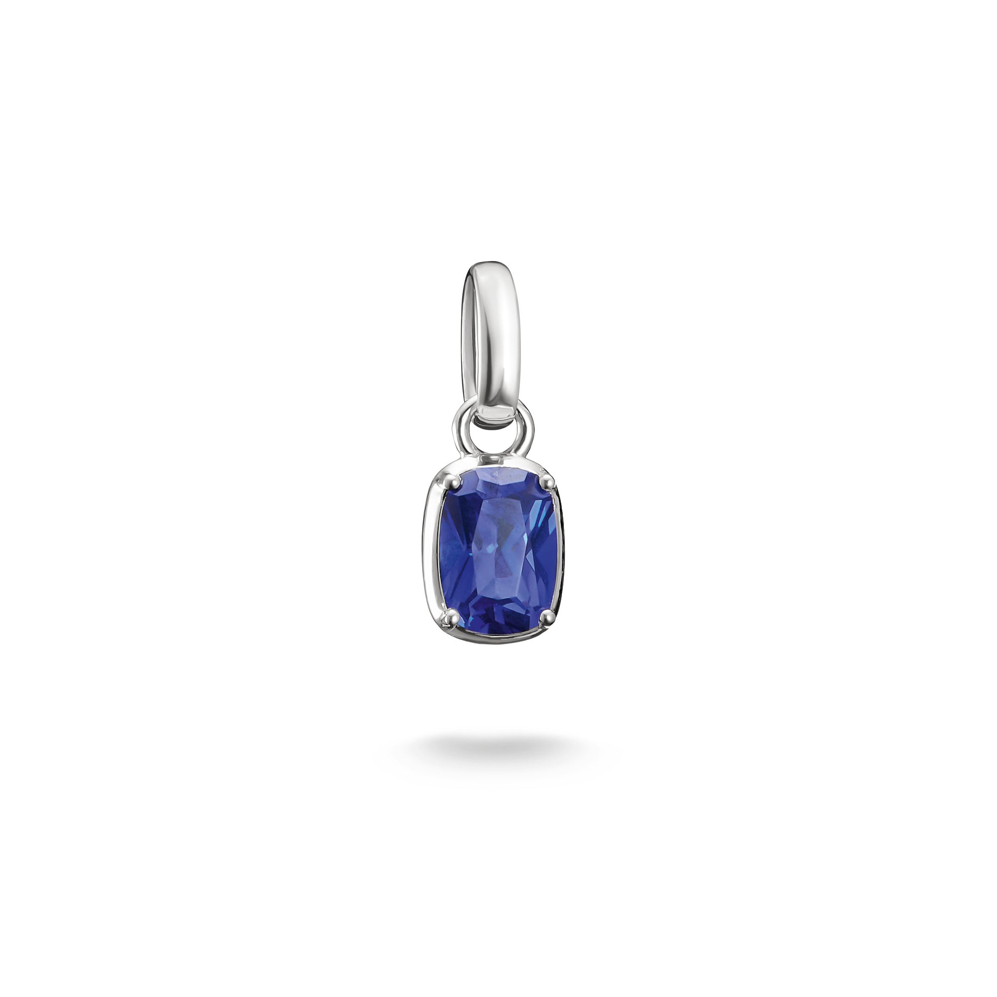 Charm pendentif pierre naissance septembre bleu saphir Argent sterling 925 Thomas Sabo