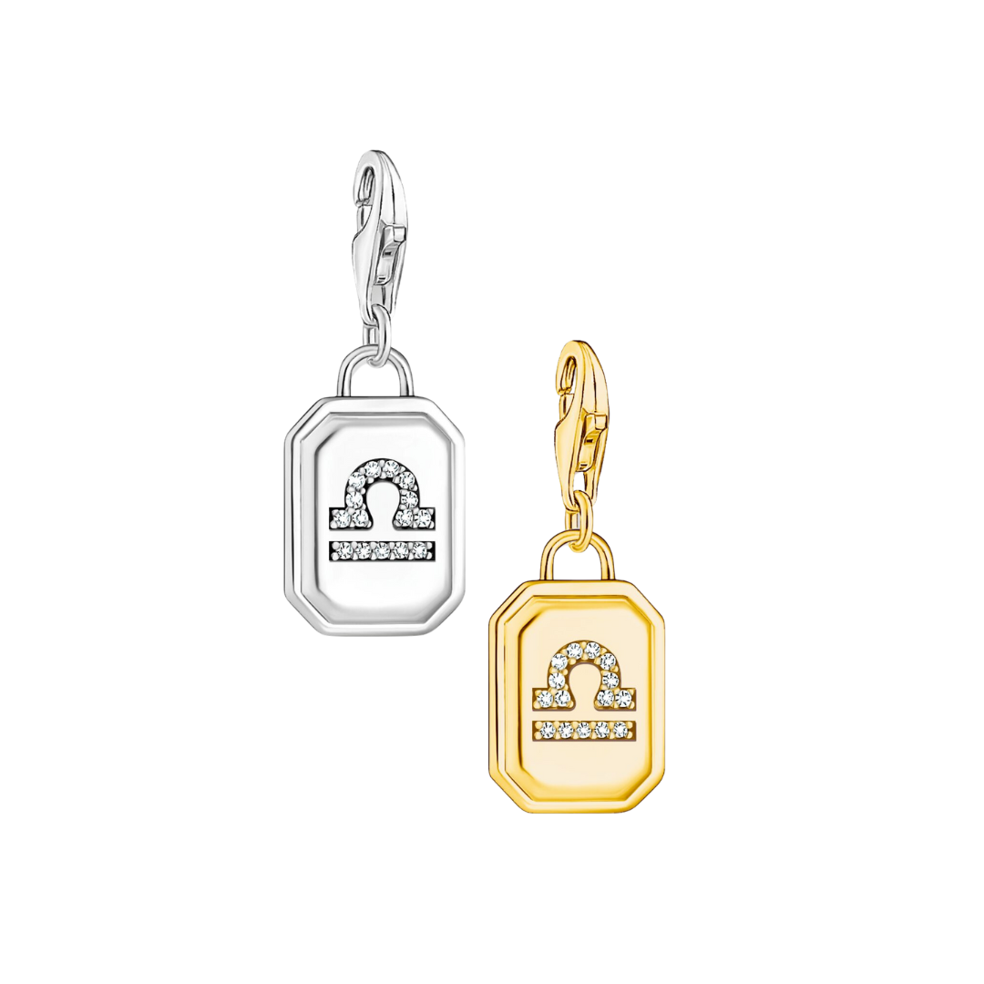 Thomas sabo Charm signe zodiaque balance argent 925 or vermeil