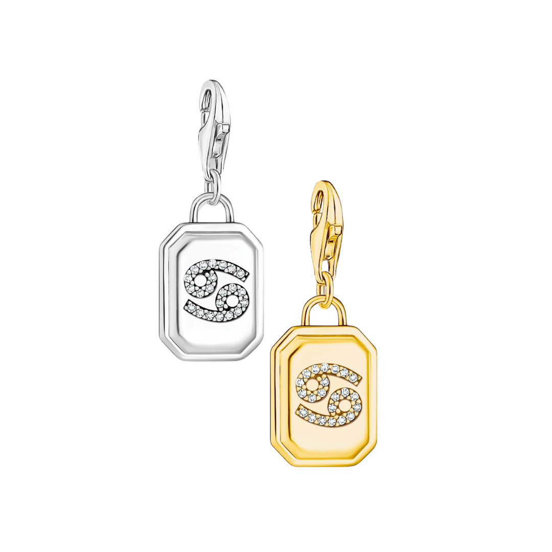 Thomas sabo Charm signe zodiaque cancer argent 925 or vermeil