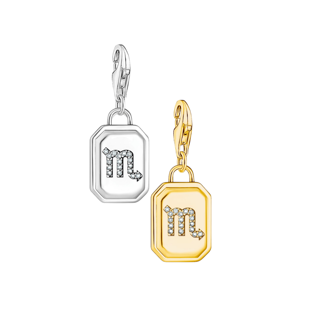 Thomas sabo Charm signe zodiaque scorpion argent 925 or vermeil