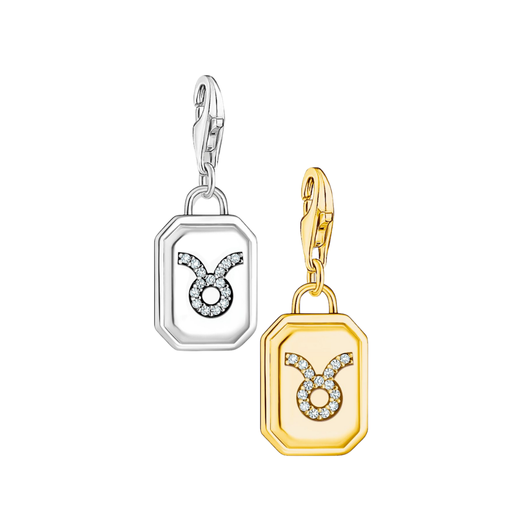Thomas sabo Charm signe zodiaque taureau argent 925 or vermeil