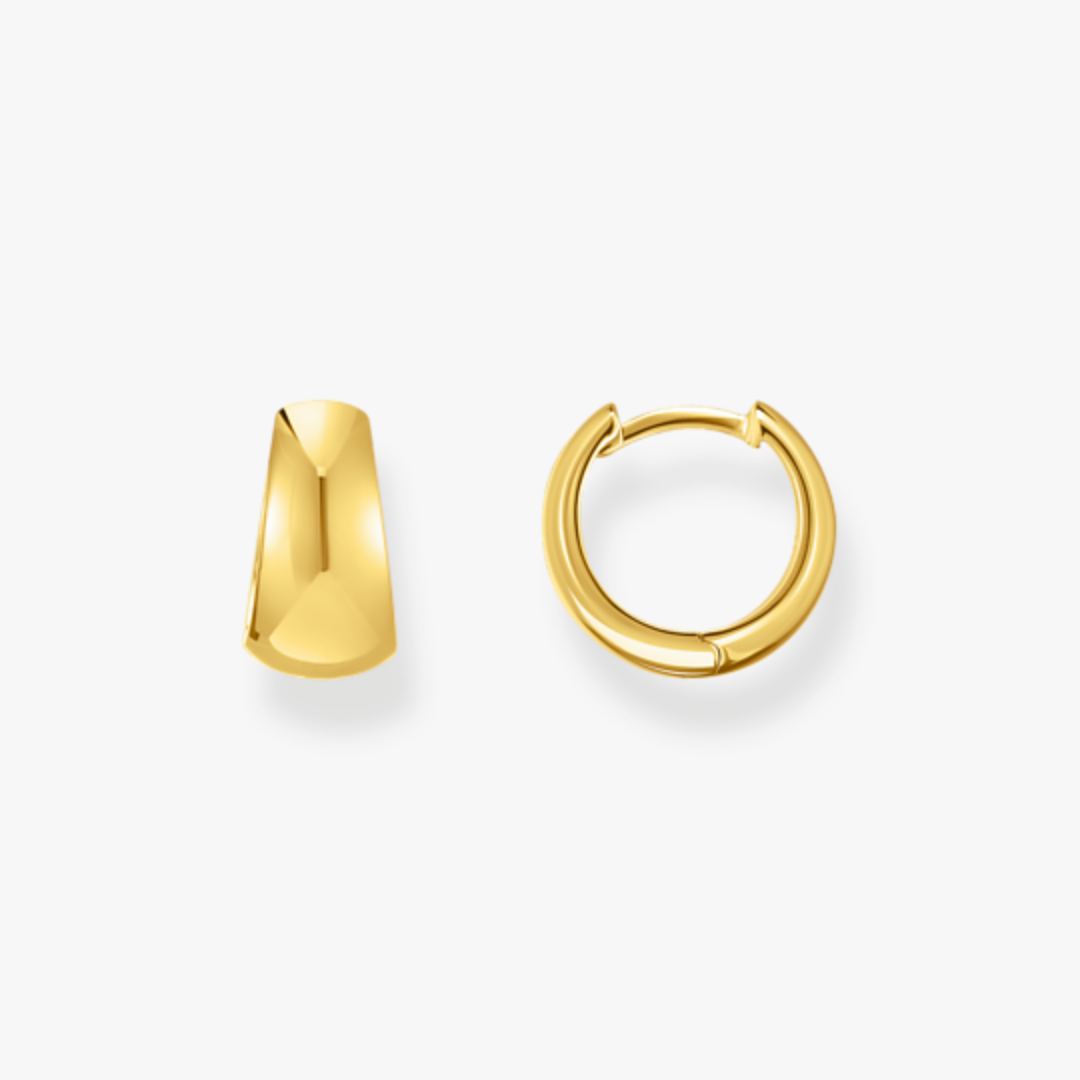 Boucles d’oreilles Anneaux Trapèze Vermeil Thomas Sabo