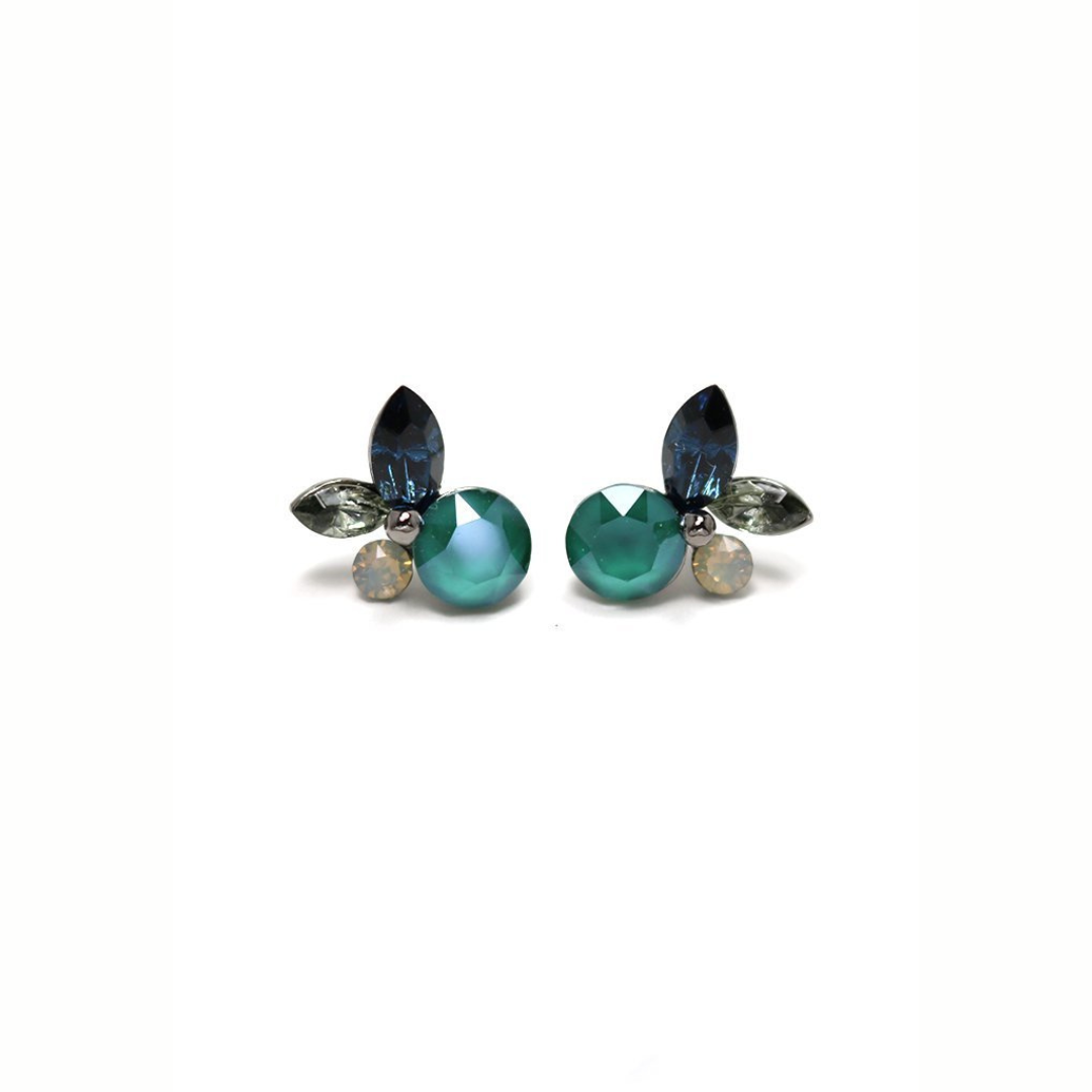 Boucles d’oreilles lovers tempo bleues crystal