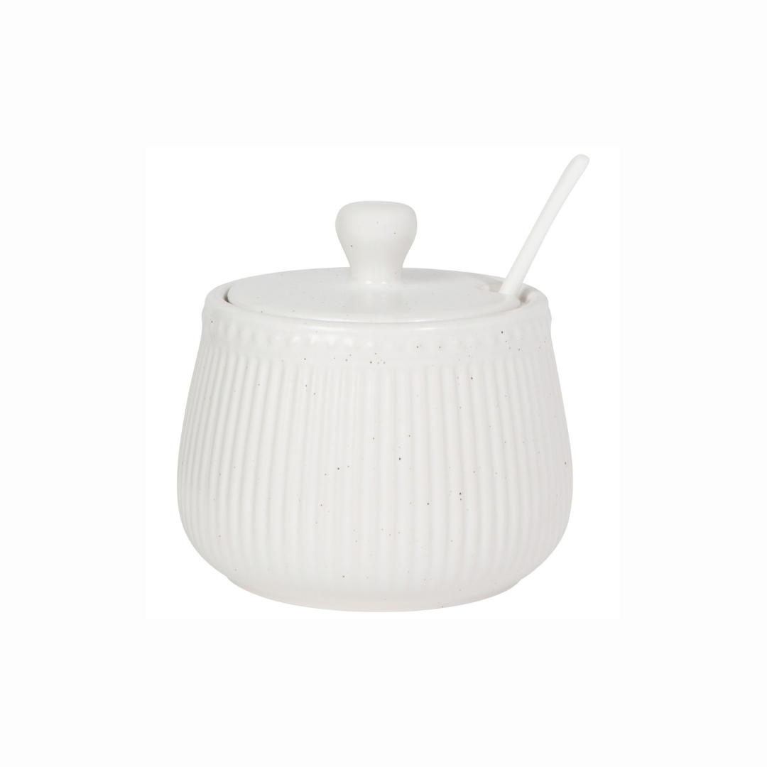 Sucrier blanc Danica maison cuisine grès