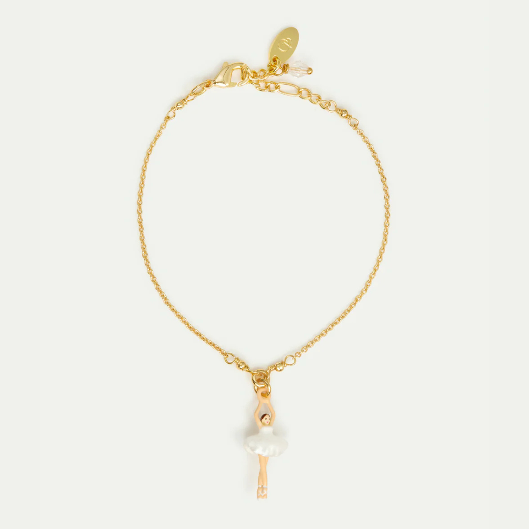 Bracelet ballerines, opéra de paris, les Nereides, France, argent, plaquée or, blanc