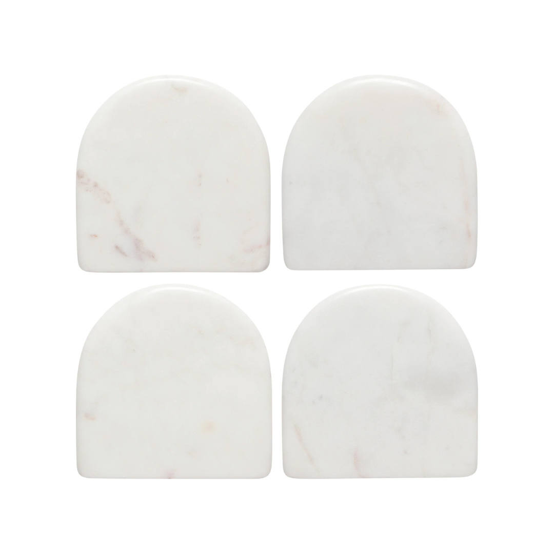 Sous-verre, Danica, Blanc, marbre, apéritif, Vancouver, Canada