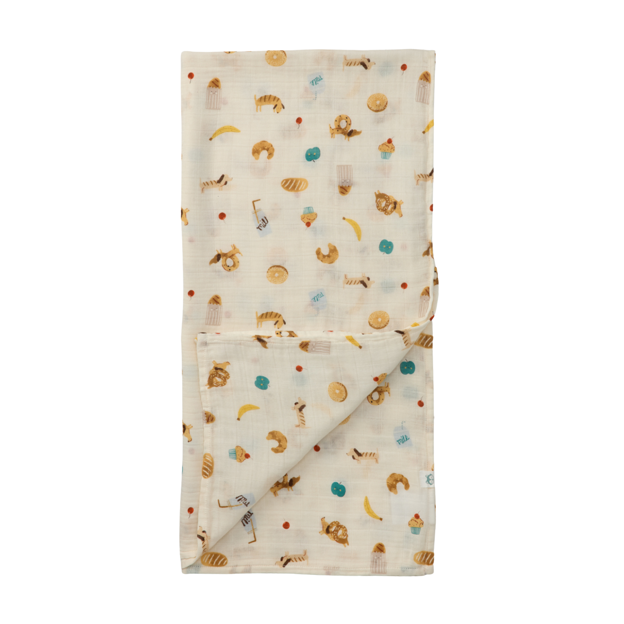 Mousseline d’emmaillotage French Breakfast Loulou Lollipop cute tendance