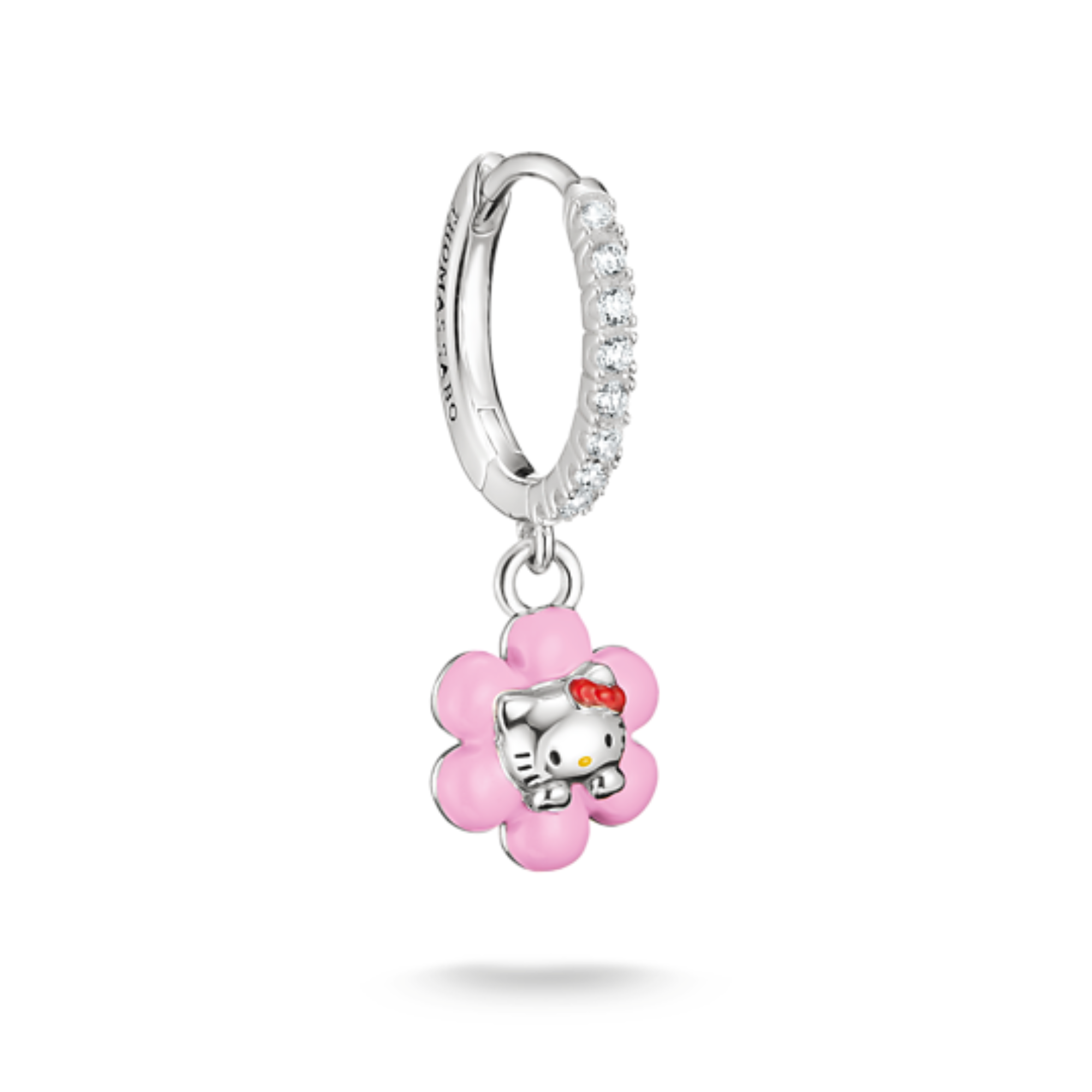 Hello Kitty boucle unique fleur rose Argent Thomas Sabo cute tendance mode
