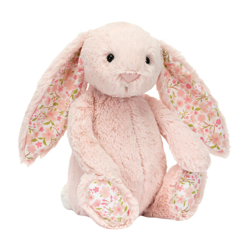 Jellycat toutou doudou peluche mignon jouet lapin rose Bashful Blossom cherry