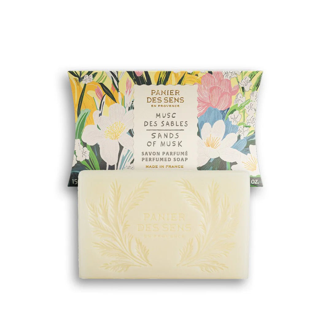 Savon, panier des sens, musc des sables, France, tendance