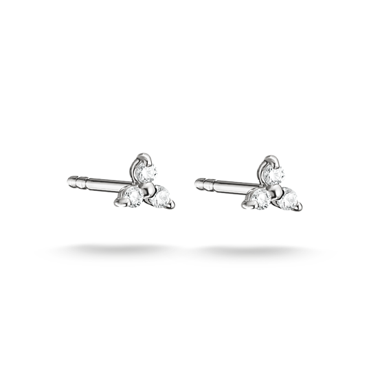 Boucles d'oreilles Trio zircon Argent Sterling 925 Thomas Sabo tendance mode