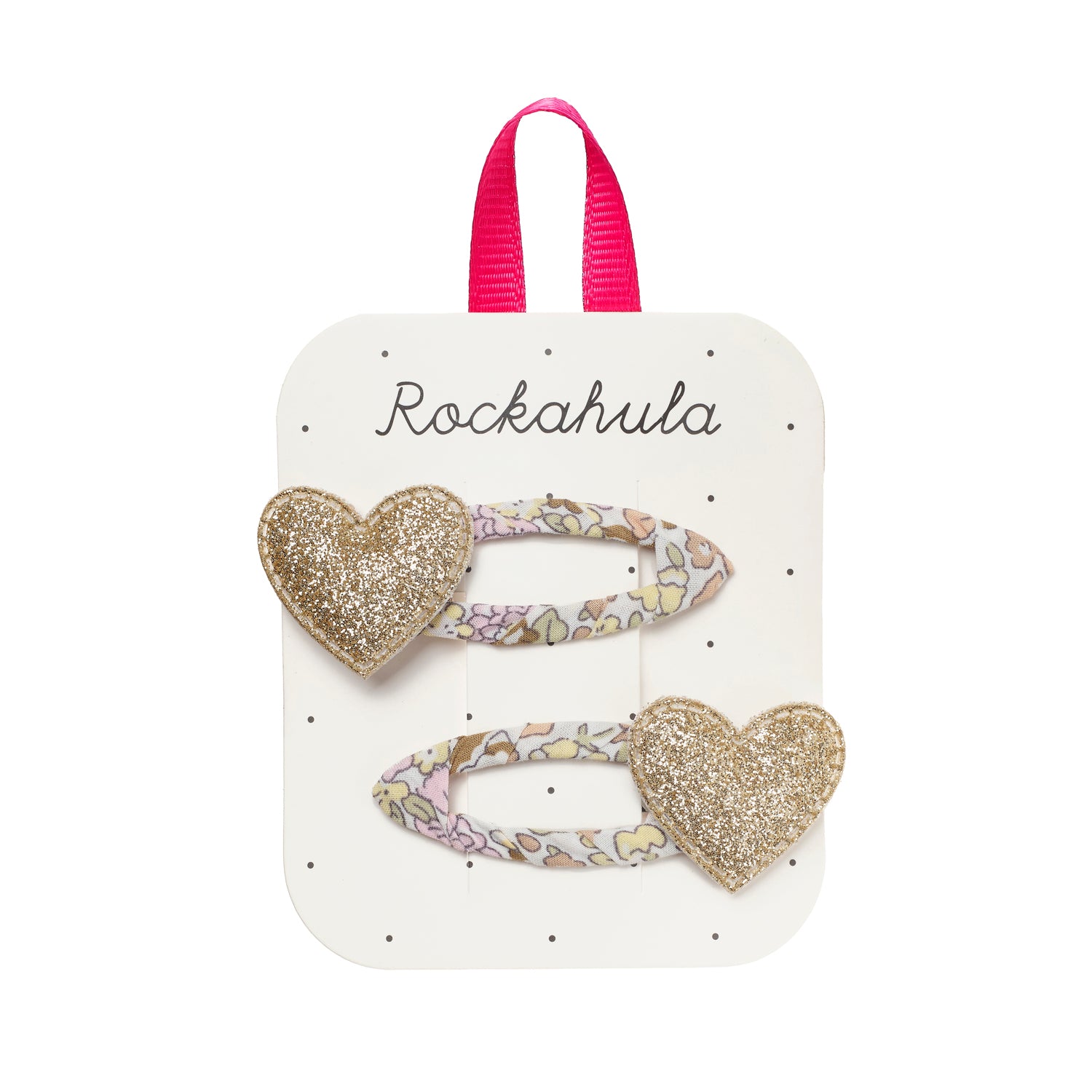 Barrettes avec Coeur Fairytale Floral beige mode cheveux accessoires Rockahula Kids