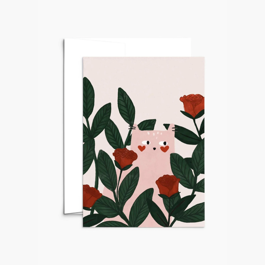 Carte chat Lovely dovey papeterie Mimi & august