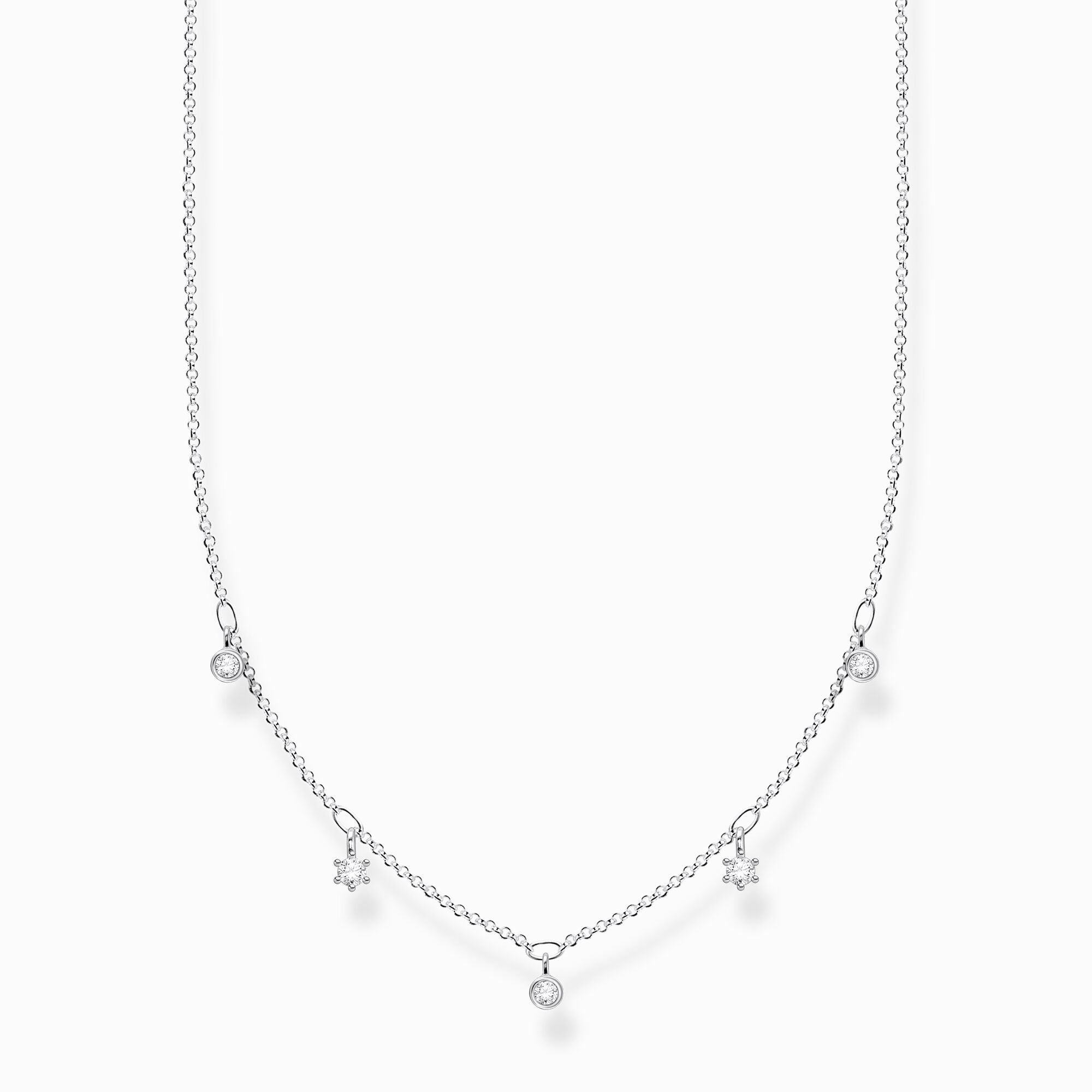 Thomas sabo collier mini breloque zircon argent 925