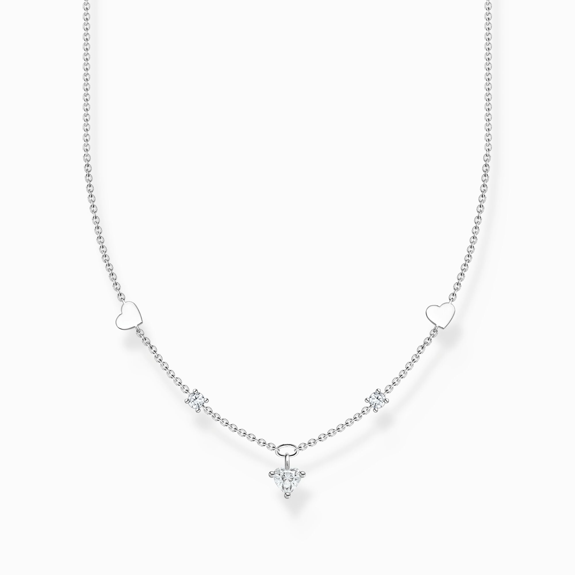 Thomas sabo collier coeur zircon argent 925
