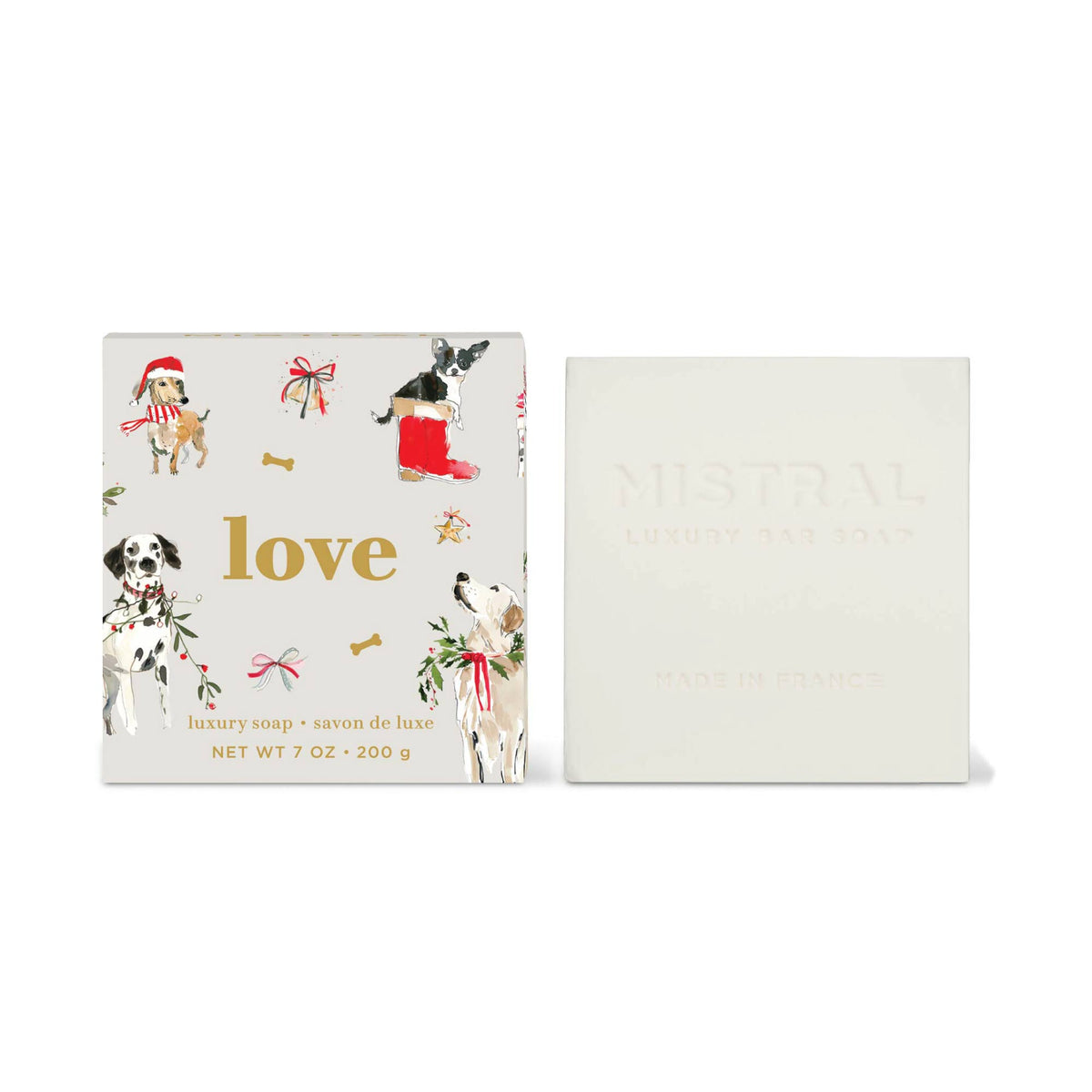 Savon en barre Mistral Love Éditions de Noël cute tendance hiver Noël