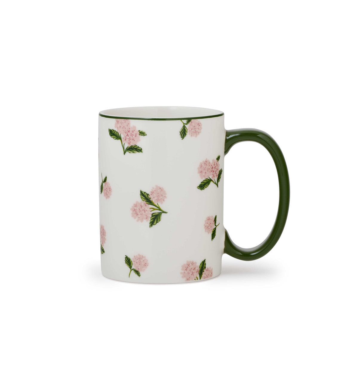 Tasse en porcelaine Hydrangea Rose Rifle Paper Co. Cute tendance rose blanc fleuri