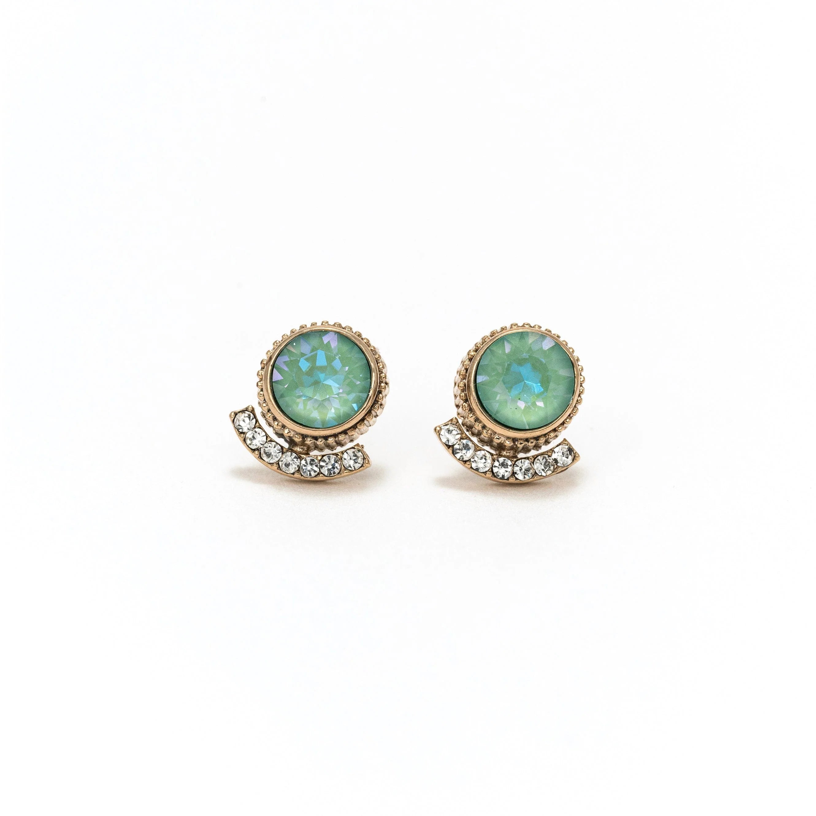 Boucles d’oreilles Lover’s Tempo Mimosa cristal vert opal