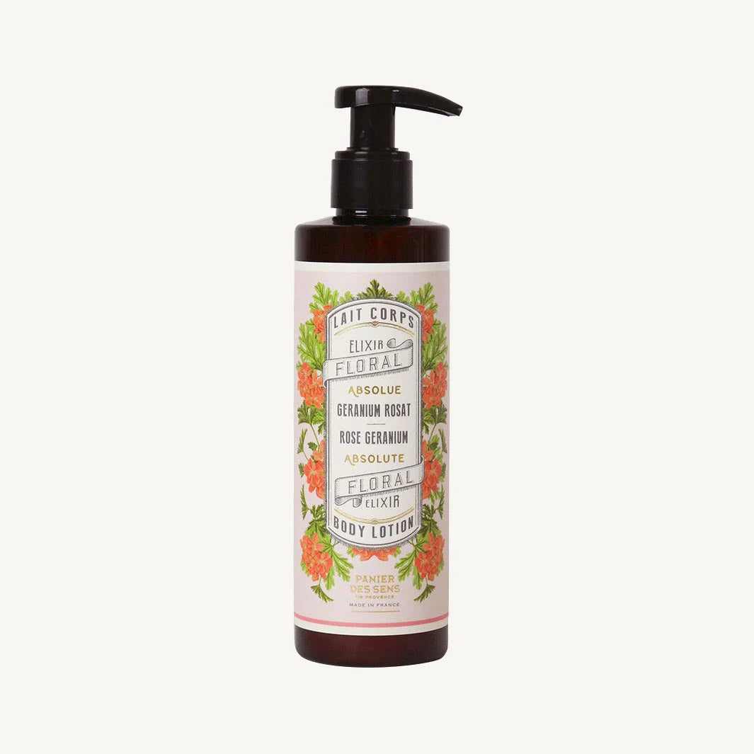 Lotion pour le corps hydratant Absolu odeur géranium et rose